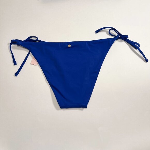 Victoria Secret 36D L Twist Front Push Up Bikini Top Cheeky Bottom Set Blue Oar - Picture 7 of 8